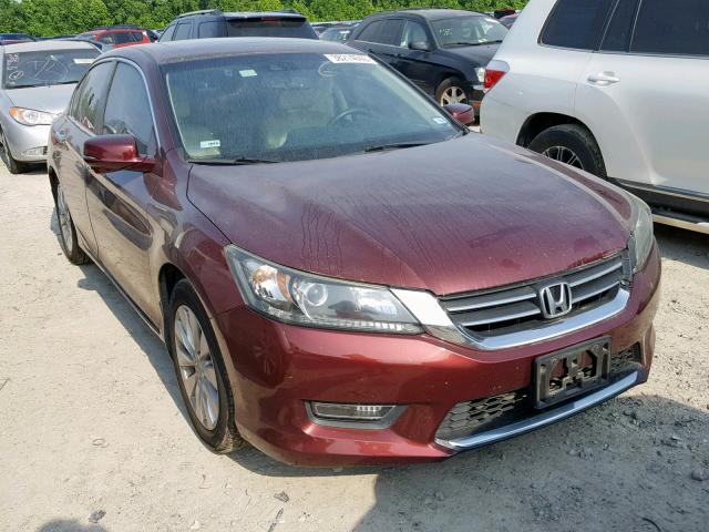 1HGCR2F88DA265312 - 2013 HONDA ACCORD EXL BURGUNDY photo 1