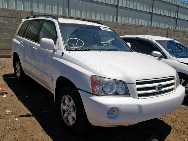 JTEGF21A220057847 - 2002 TOYOTA HIGHLANDER WHITE photo 1