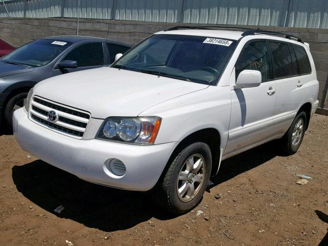 JTEGF21A220057847 - 2002 TOYOTA HIGHLANDER WHITE photo 2