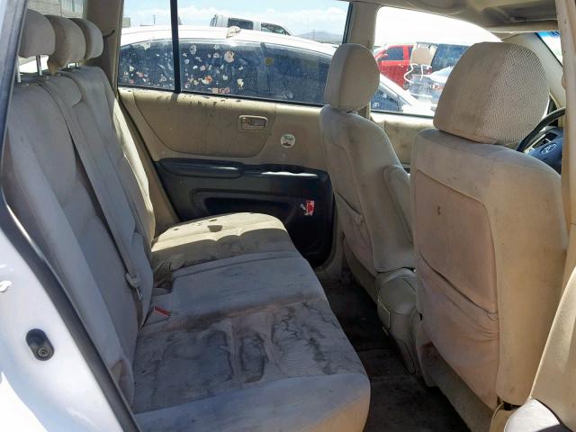 JTEGF21A220057847 - 2002 TOYOTA HIGHLANDER WHITE photo 6