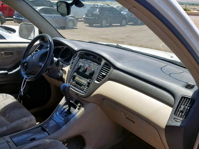 JTEGF21A220057847 - 2002 TOYOTA HIGHLANDER WHITE photo 9