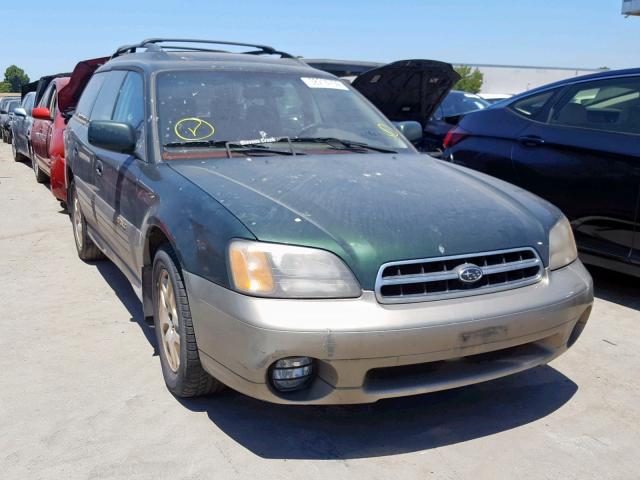 4S3BH6869Y7621169 - 2000 SUBARU LEGACY OUT GREEN photo 1