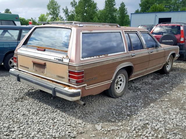 2MECM79F1LX677256 - 1990 MERCURY MARQUIS CO BROWN photo 4