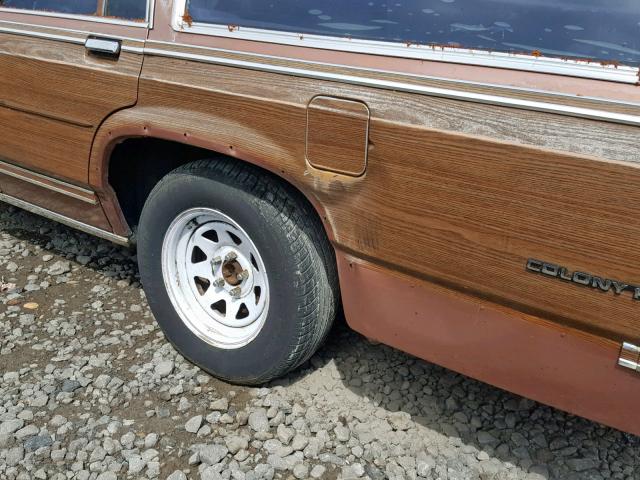 2MECM79F1LX677256 - 1990 MERCURY MARQUIS CO BROWN photo 9