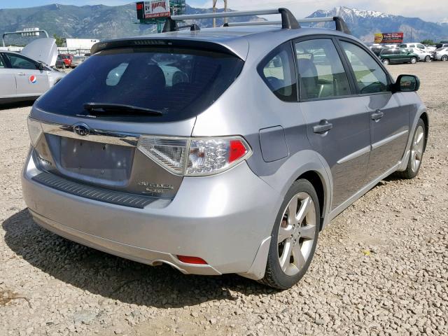 JF1GH63688H828391 - 2008 SUBARU IMPREZA OU GRAY photo 4