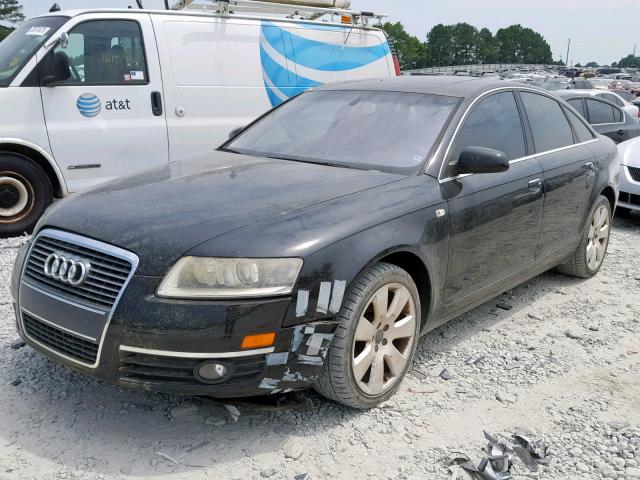 WAUAH74F76N162432 - 2006 AUDI A6 3.2 BLACK photo 2