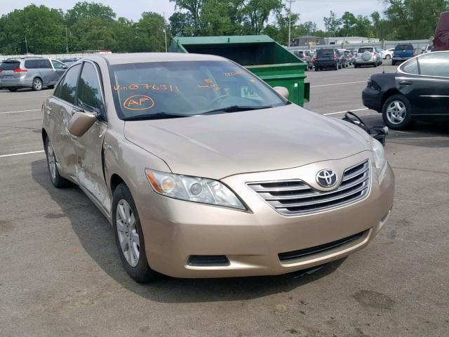 4T1BB46K49U076311 - 2009 TOYOTA CAMRY HYBR GOLD photo 1