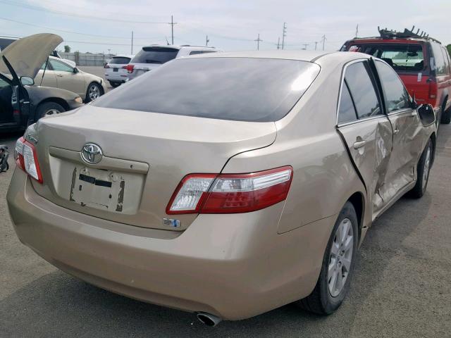 4T1BB46K49U076311 - 2009 TOYOTA CAMRY HYBR GOLD photo 4