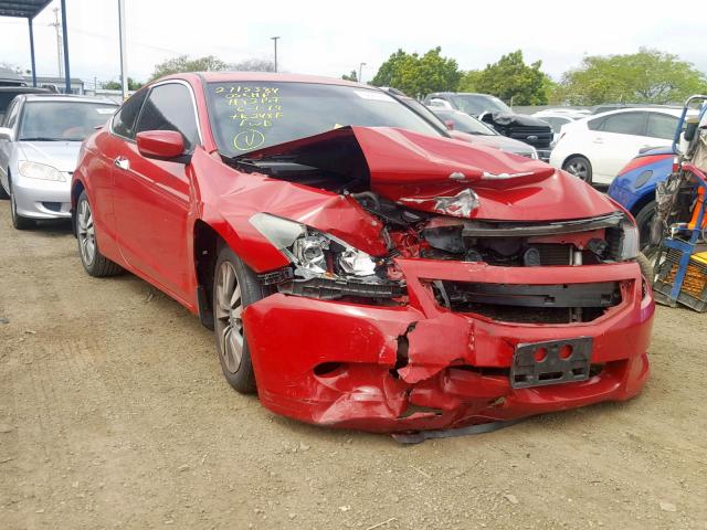 1HGCS12848A012305 - 2008 HONDA ACCORD EXL RED photo 1