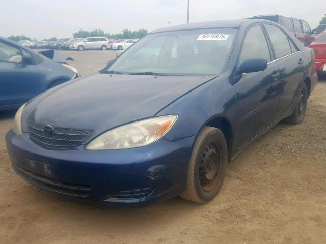 4T1BE30K04U276797 - 2004 TOYOTA CAMRY LE BLUE photo 2