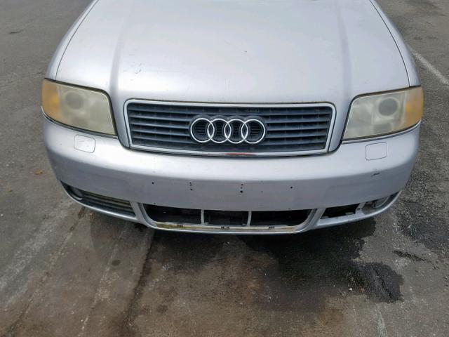 WAUJT64B02N147108 - 2002 AUDI A6 3 SILVER photo 7