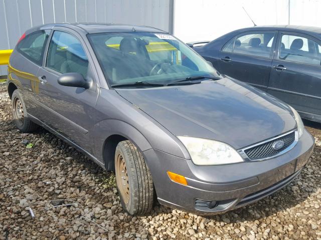 1FAHP31N77W167351 - 2007 FORD FOCUS ZX3 GRAY photo 1