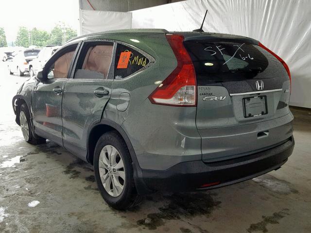 5J6RM4H77CL063842 - 2012 HONDA CR-V EXL BLUE photo 3