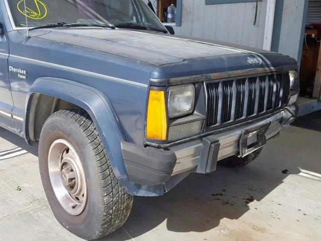 1J4FJ38LXLL163713 - 1990 JEEP CHEROKEE P BLUE photo 9