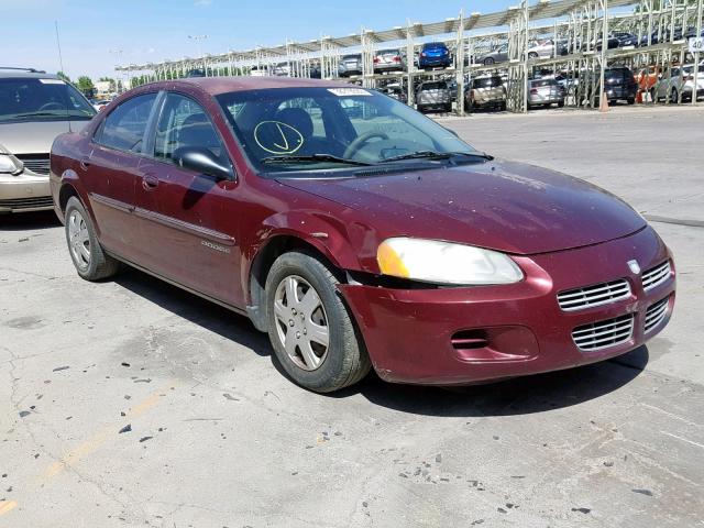 1B3EJ46XX1N528729 - 2001 DODGE STRATUS SE MAROON photo 1