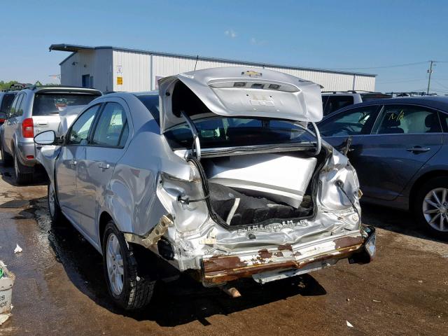 1G1JA5SH8C4170856 - 2012 CHEVROLET SONIC LS 银色 照片 3