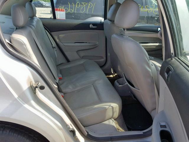 1G1AL58F087277647 - 2008 CHEVROLET COBALT LT SILVER photo 6