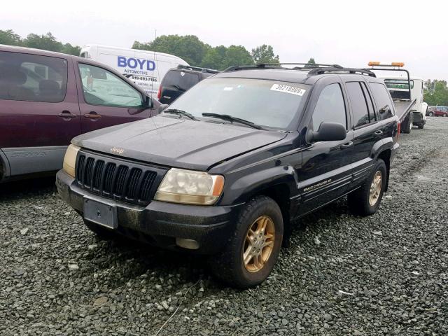 1J4G268S0XC755251 - 1999 JEEP GRAND CHER BLACK photo 2