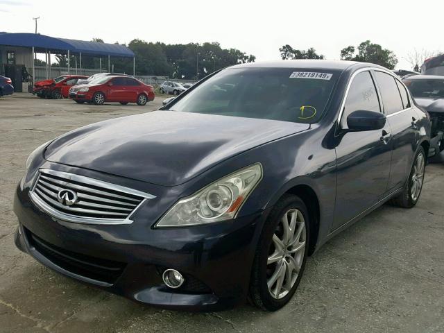 JN1CV6APXBM502607 - 2011 INFINITI G37 BASE BLUE photo 2