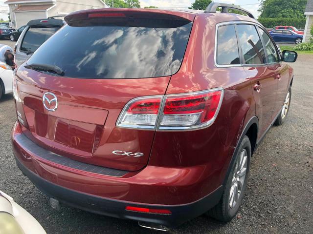 JM3TB38C270119242 - 2007 MAZDA CX-9 RED photo 4