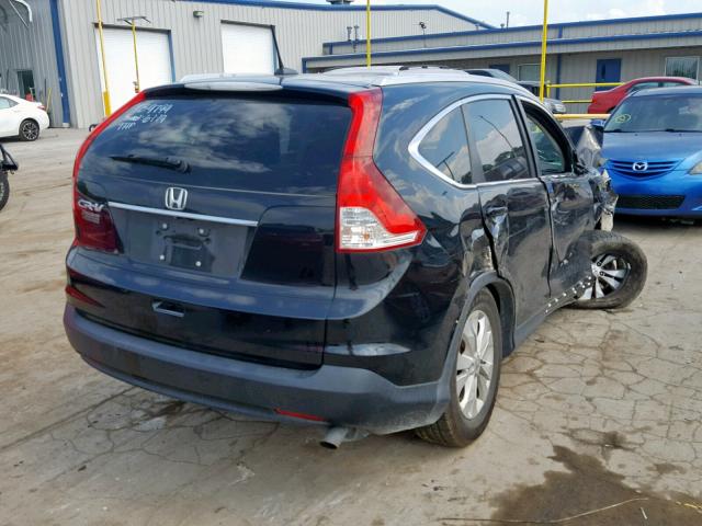 2HKRM3H79DH509799 - 2013 HONDA CR-V EXL BLACK photo 4