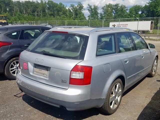 WAUVT68E13A312338 - 2003 AUDI A4 3.0 AVA SILVER photo 4