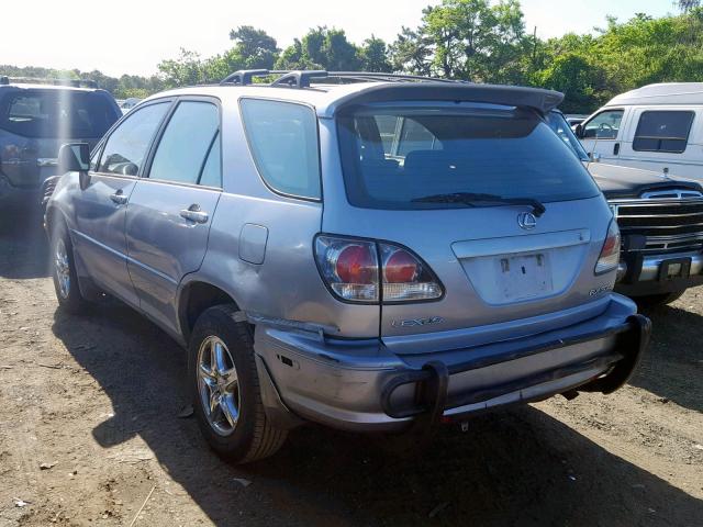 JTJHF10U920289048 - 2002 LEXUS RX 300 SILVER photo 3