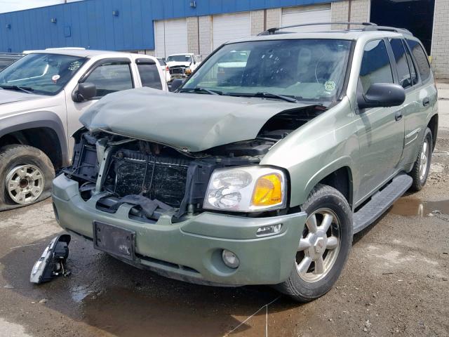 1GKDT13S642439374 - 2004 GMC ENVOY GREEN photo 2