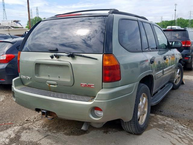 1GKDT13S642439374 - 2004 GMC ENVOY GREEN photo 4