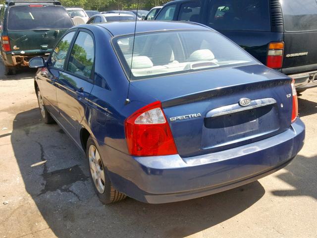 KNAFE121755144546 - 2005 KIA NEW SPECTR BLUE photo 3