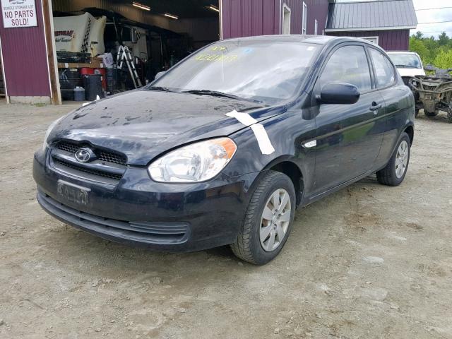 KMHCM3AC3BU192968 - 2011 HYUNDAI ACCENT GL BLACK photo 2