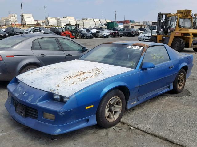 1G1FP23EXNL151337 - 1992 CHEVROLET CAMARO RS BLUE photo 9