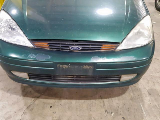 3FAFP3132YR241124 - 2000 FORD FOCUS ZX3 GREEN photo 9