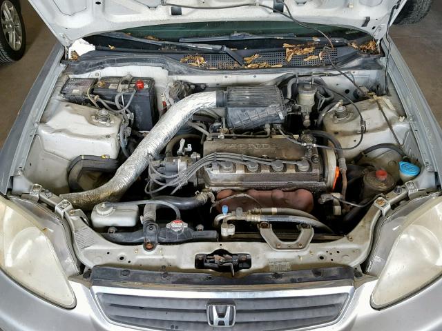 2HGEJ6618YH563764 - 2000 HONDA CIVIC BASE SILVER photo 7