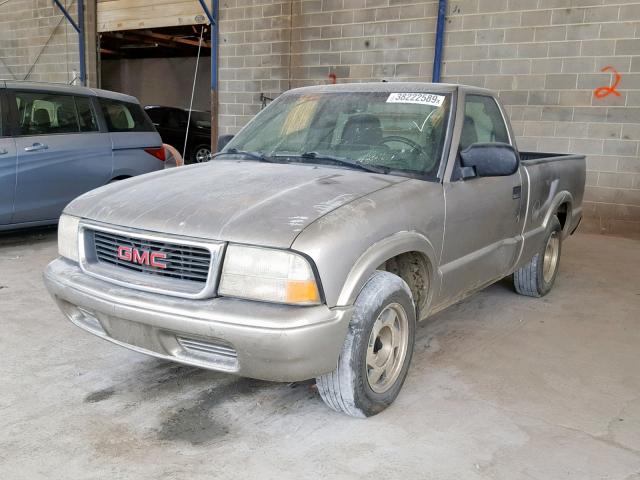 1GTCS14H538269100 - 2003 GMC SONOMA TAN photo 2