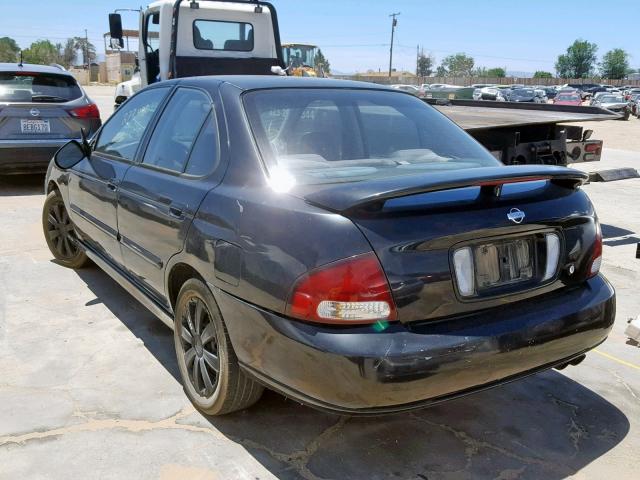 3N1BB51D0YL104992 - 2000 NISSAN SENTRA SE BLACK photo 3