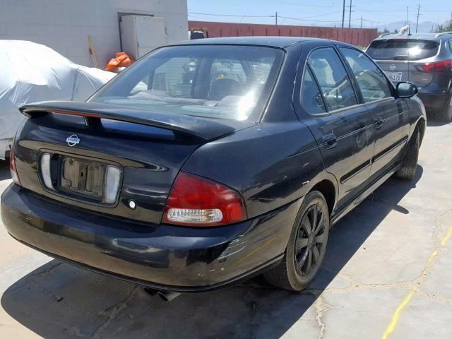 3N1BB51D0YL104992 - 2000 NISSAN SENTRA SE BLACK photo 4