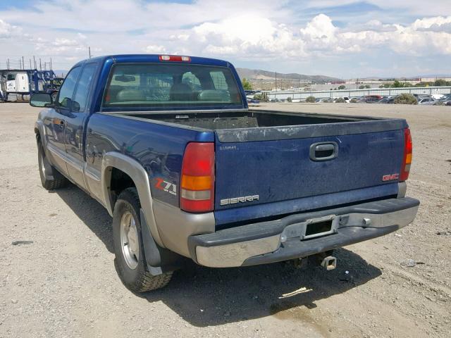 2GTEK19T4Y1315581 - 2000 GMC NEW SIERRA BLUE photo 3