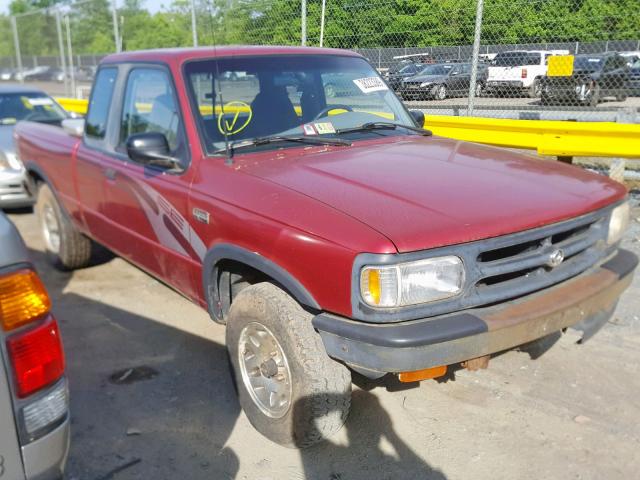 4F4CR17X2STM24512 - 1995 MAZDA B4000 CAB RED photo 1