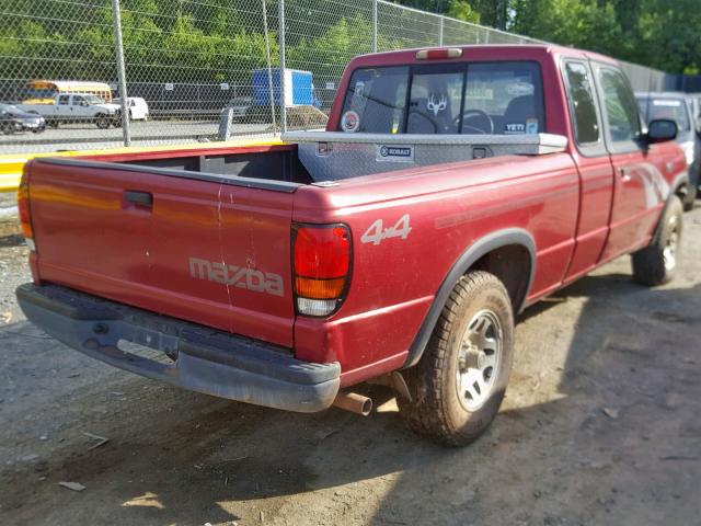 4F4CR17X2STM24512 - 1995 MAZDA B4000 CAB RED photo 4