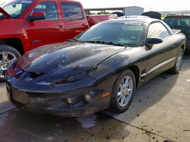 2G2FS22K412145593 - 2001 PONTIAC FIREBIRD BLACK photo 2