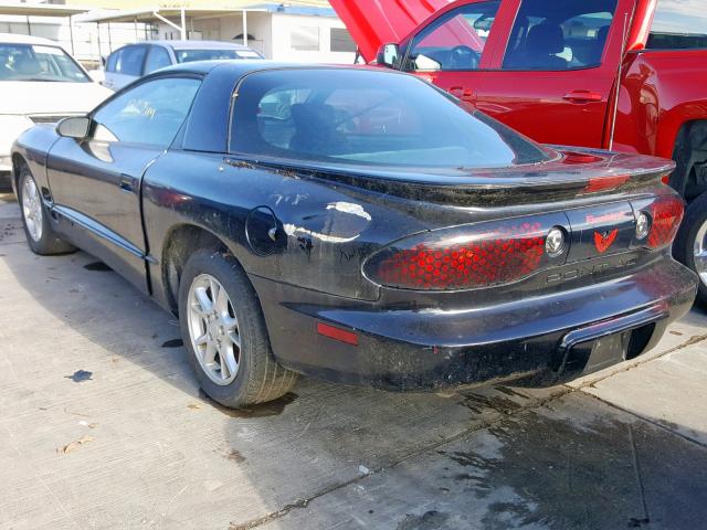 2G2FS22K412145593 - 2001 PONTIAC FIREBIRD BLACK photo 3