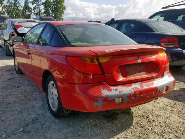 1G8ZY12792Z152044 - 2002 SATURN SC2 RED photo 3