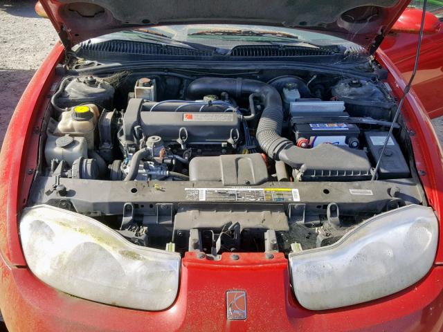 1G8ZY12792Z152044 - 2002 SATURN SC2 RED photo 7