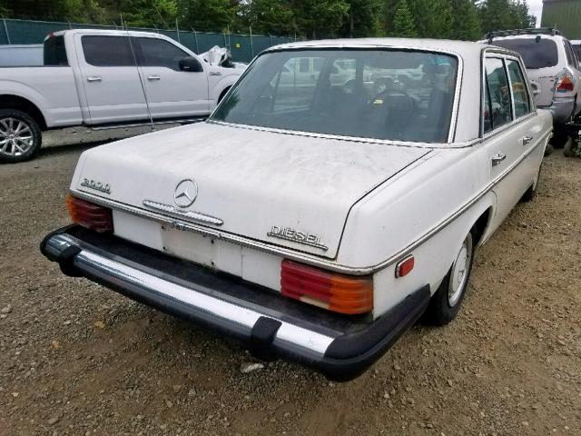 11511412051920 - 1976 MERCEDES-BENZ 300D WHITE photo 4