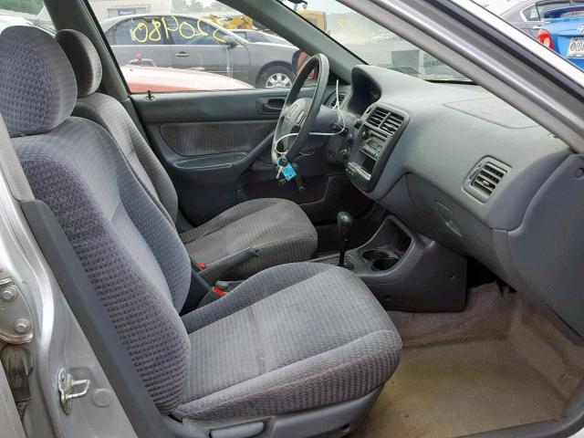 2HGEJ6615YH573216 - 2000 HONDA CIVIC BASE 银色 照片 5