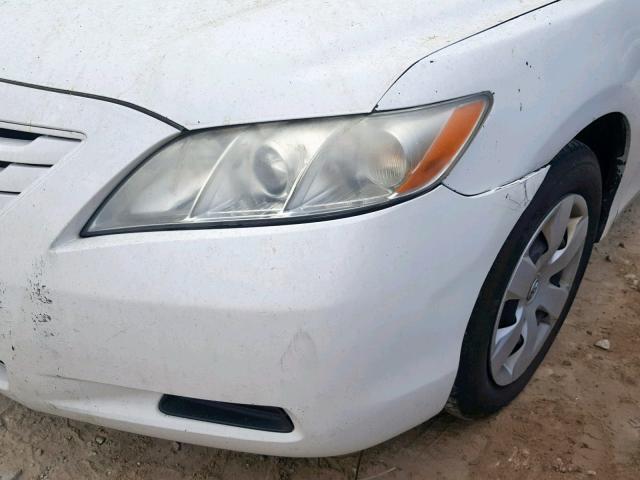 4T1BE46K98U767243 - 2008 TOYOTA CAMRY CE WHITE photo 9