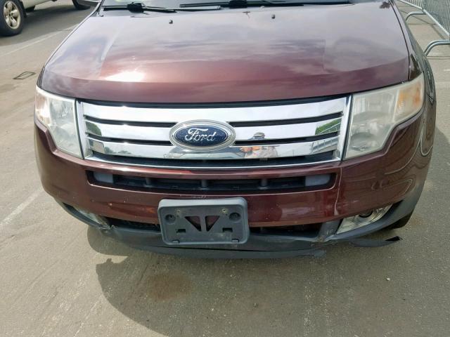 2FMDK49C39BA92728 - 2009 FORD EDGE LIMIT BURGUNDY photo 9