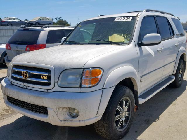 5TDBT48A93S143275 - 2003 TOYOTA SEQUOIA LI WHITE photo 2