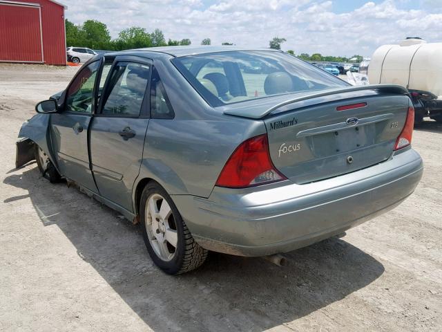 1FAFP38314W109162 - 2004 FORD FOCUS ZTS GREEN photo 3